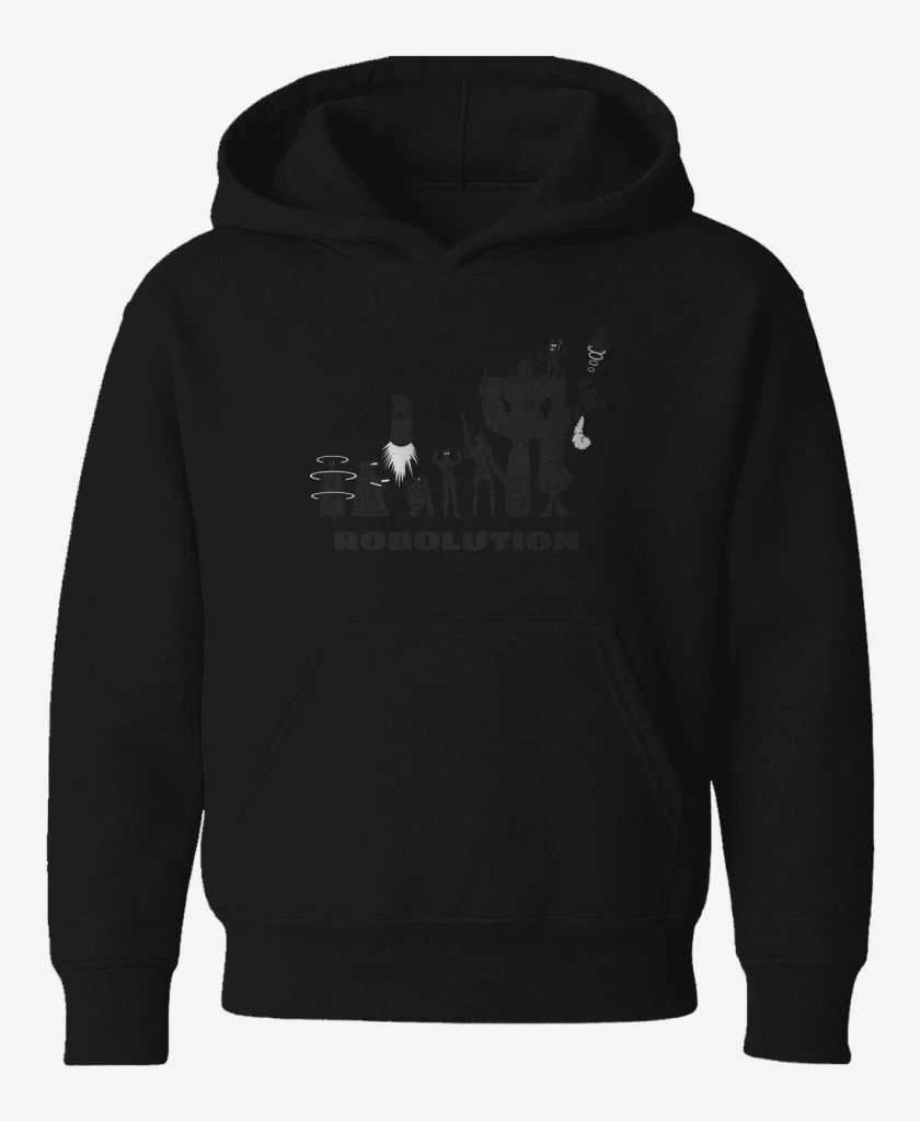 Poleron de niño Negro de Robolution