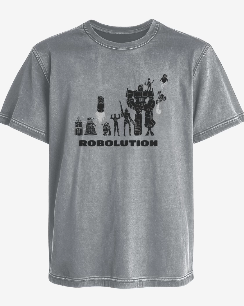 Polera desgastada Robolution
