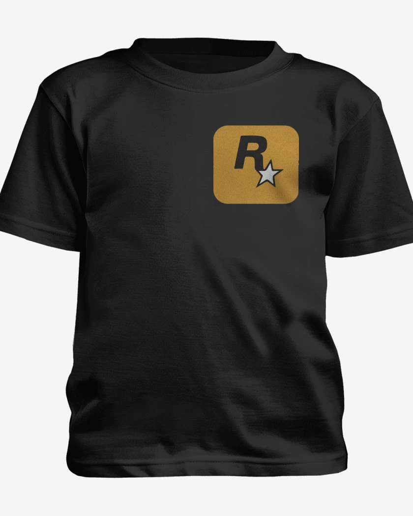 Polera de niño Negro de Rockstar - Logo