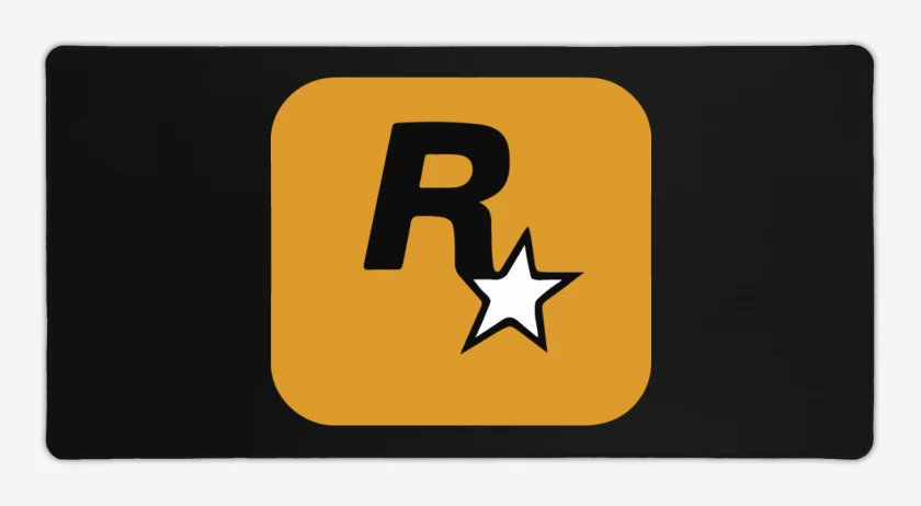 Mouse pad Gamer Negro de Rockstar - Logo