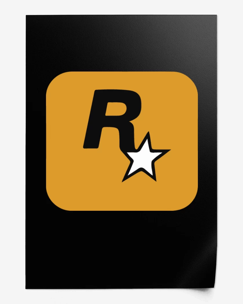 Print Negro de Rockstar - Logo