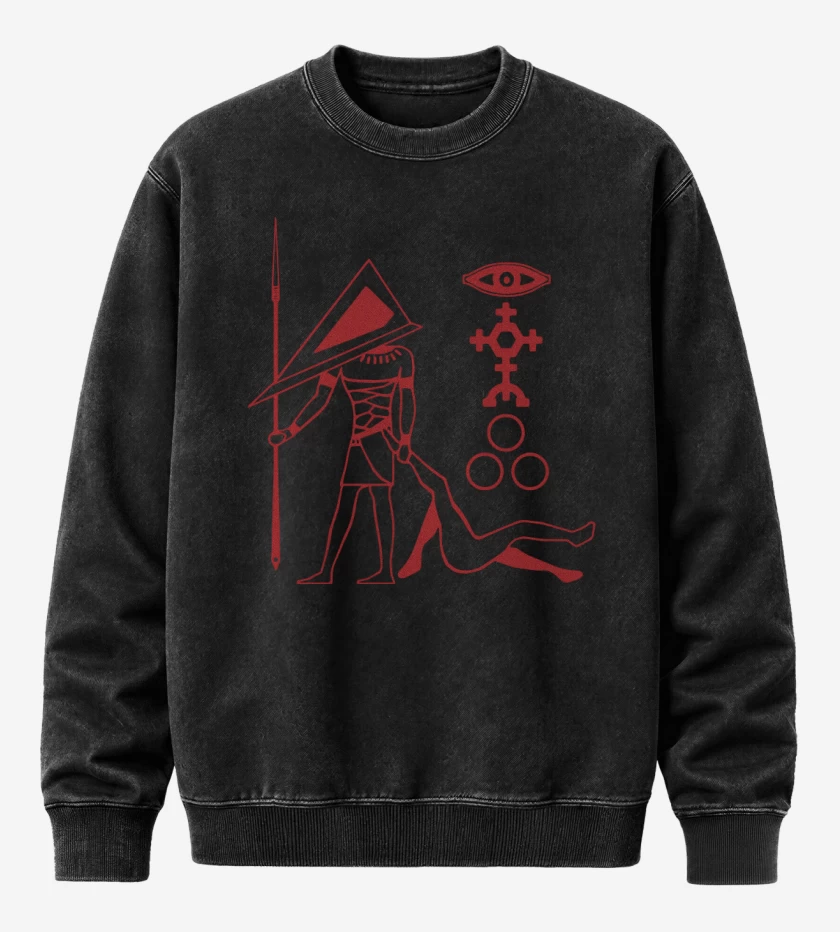 Poleron Polo Acid Wash Negro de Silent Hill - Pyramid Head