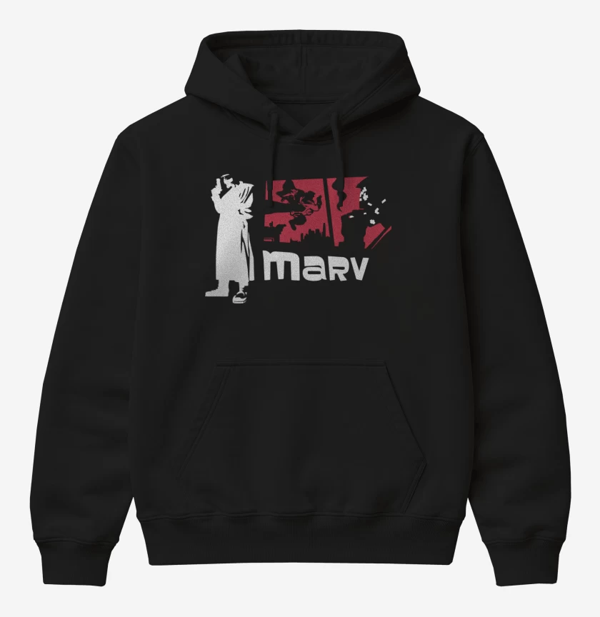 Poleron Canguro básico Negro de Sin City - Marv
