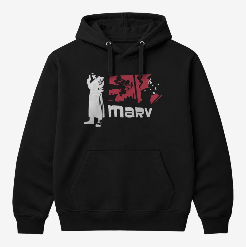 Polerón Canguro Negro de Sin City - Marv