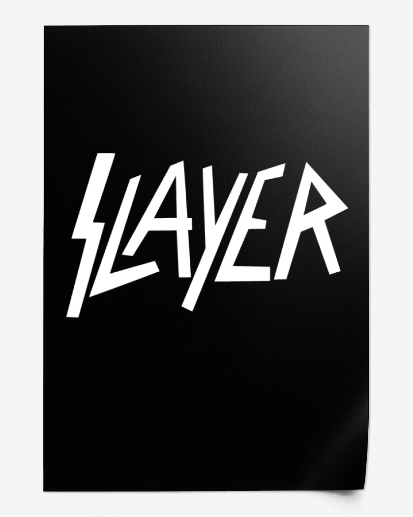 Print Negro de Slayer - Logo