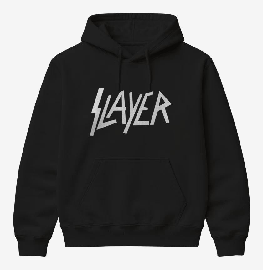 Poleron Canguro básico Negro de Slayer - Logo