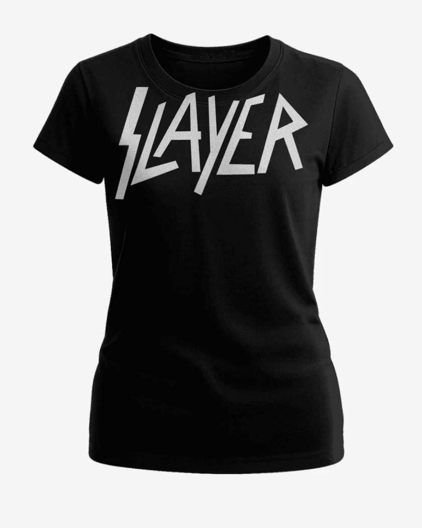 Polera de Mujer Negro de Slayer - Logo