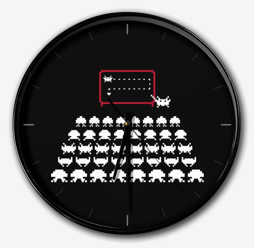 Reloj Space Invaders