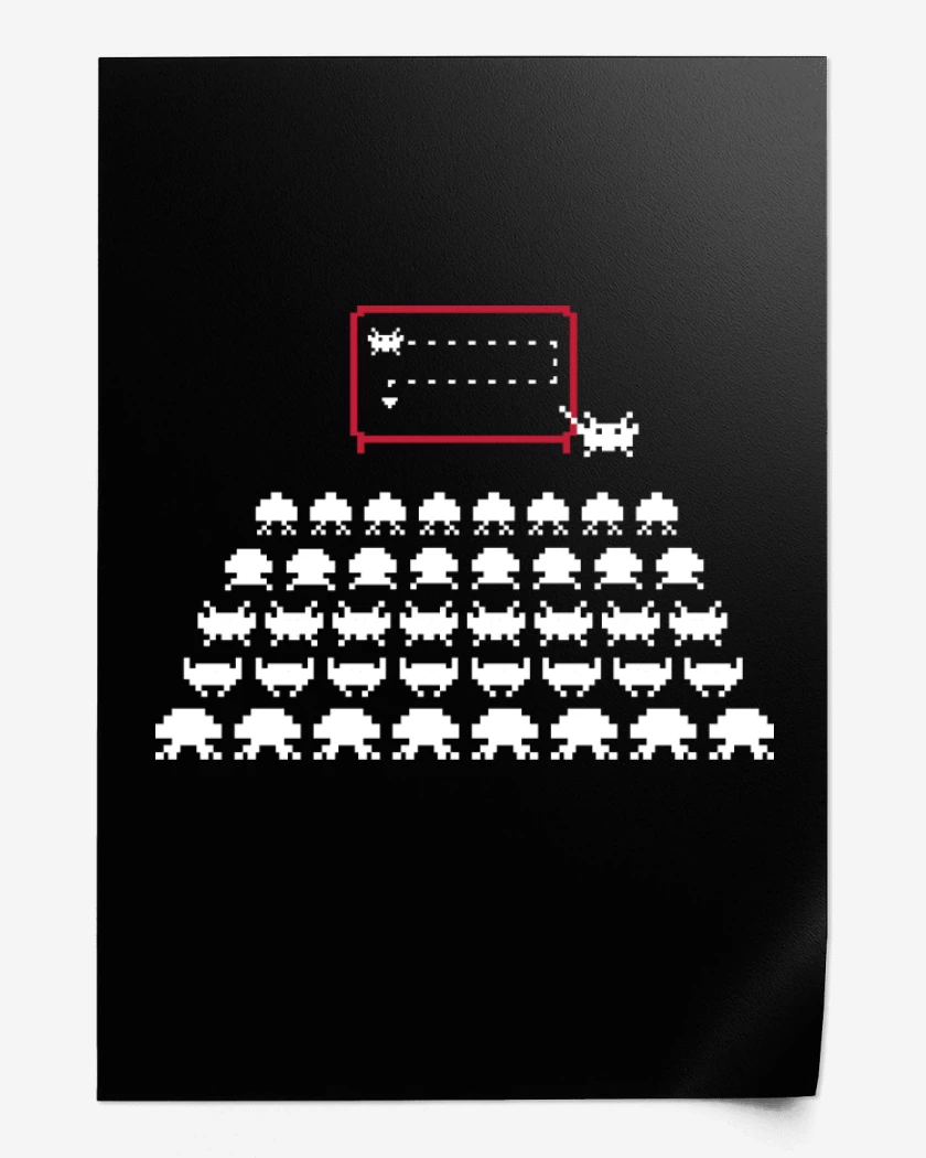 Print Space Invaders