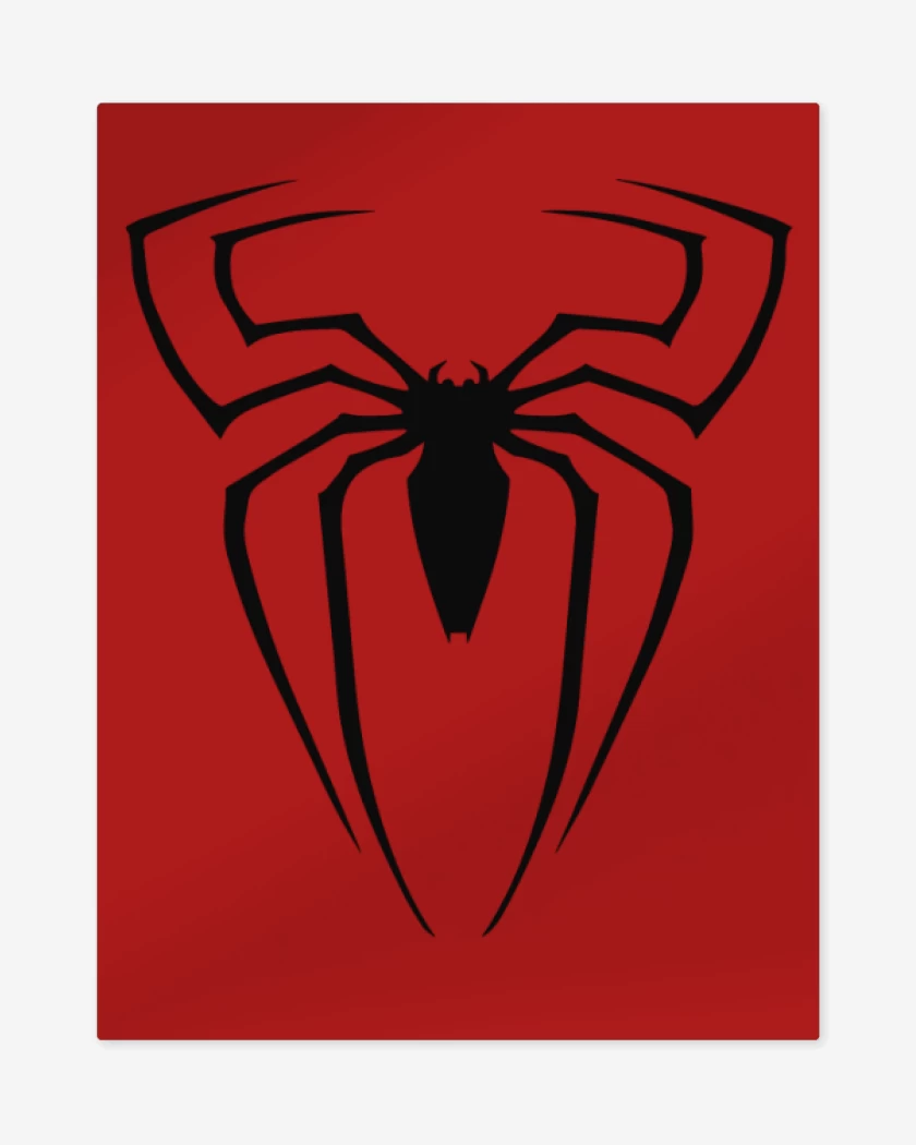 Print metalico Araña Logo