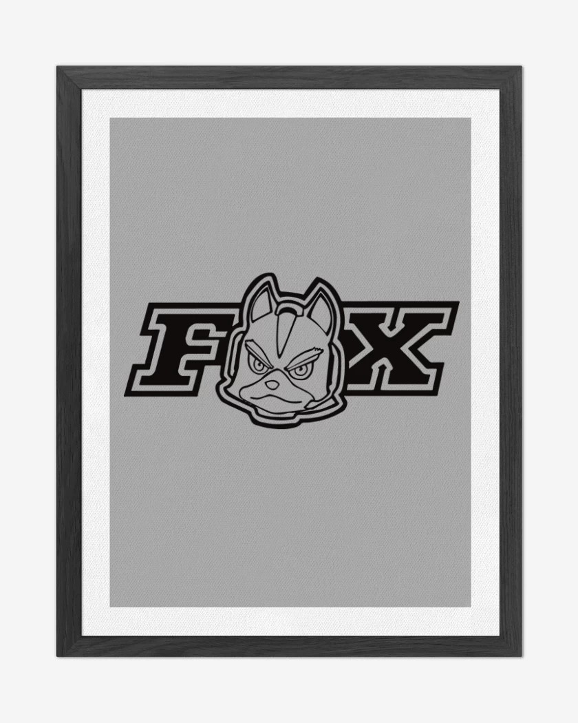 Cuadro decorativo Gris Melange de Star Fox - Fox