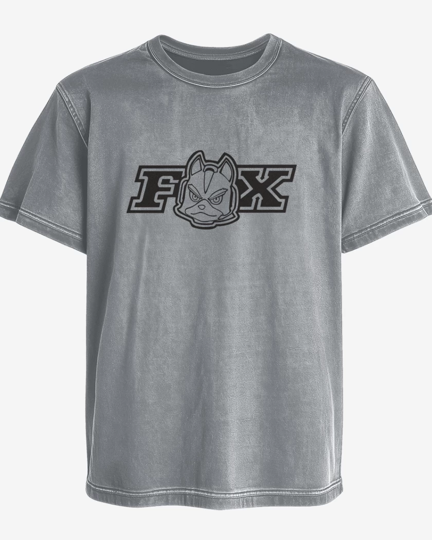 Polera desgastada Gris Melange de Star Fox - Fox