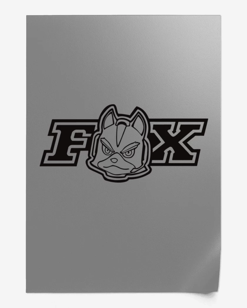 Print Gris Melange de Star Fox - Fox