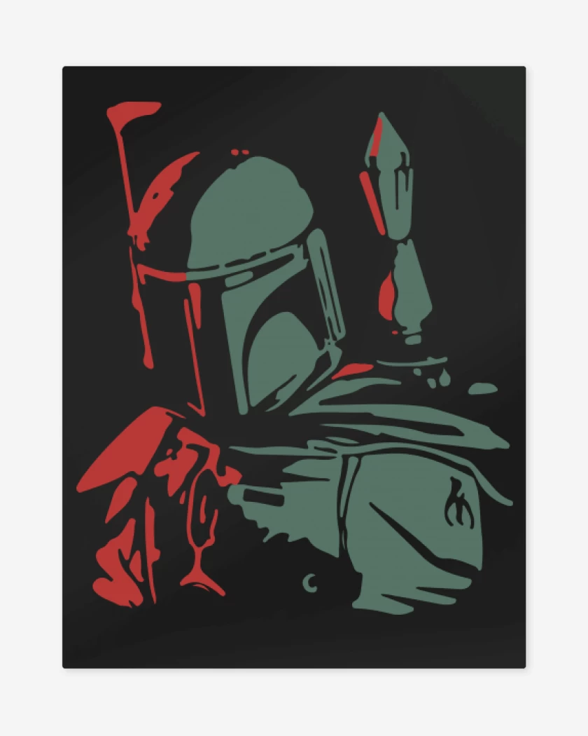 Print metalico Star Wars - Boba Fett
