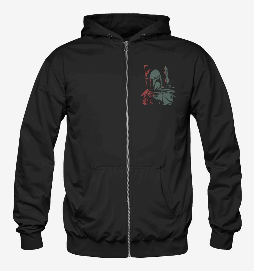 Poleron Canguro con cierre Star Wars - Boba Fett