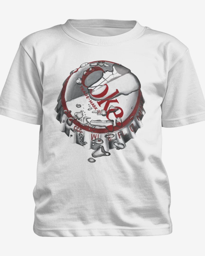 Polera de niño Blanco de Coke