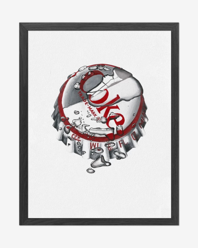 Cuadro decorativo Blanco de Coke