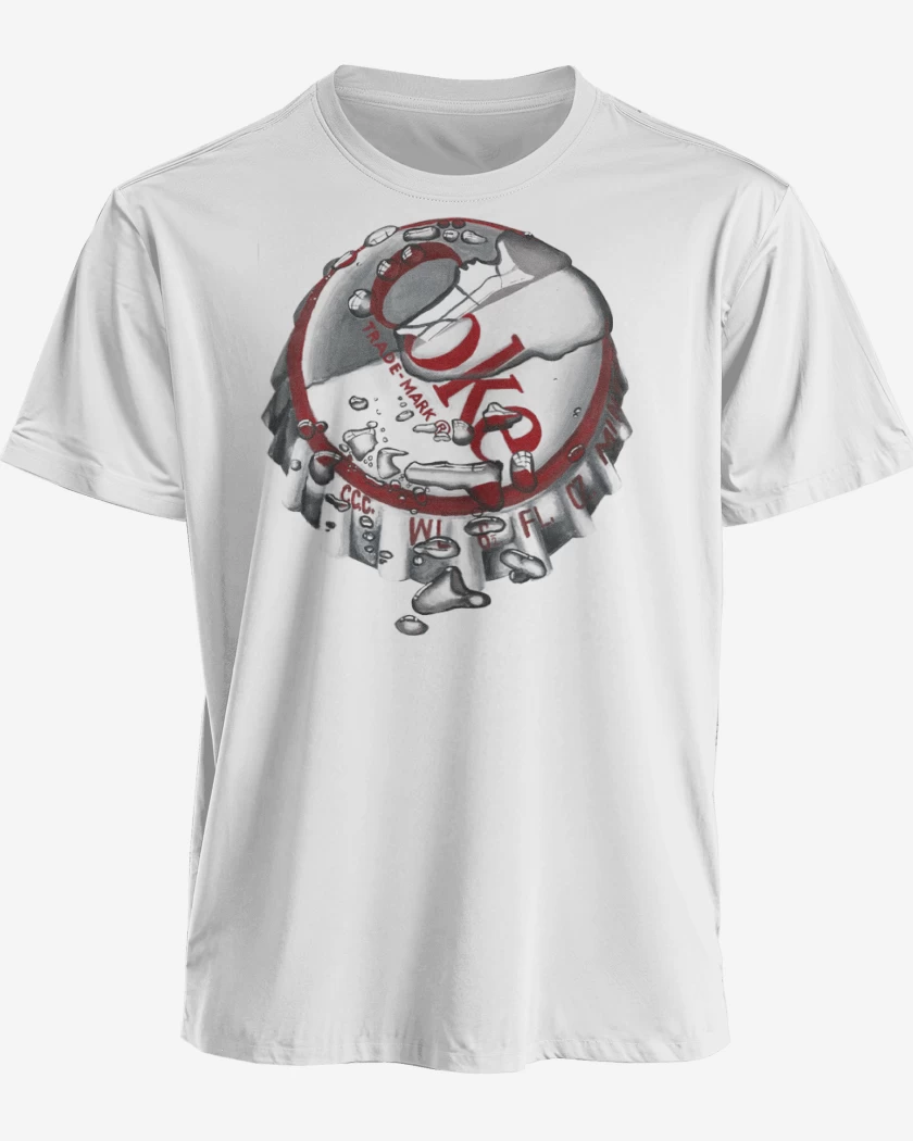 Polera premium Blanco de Coke