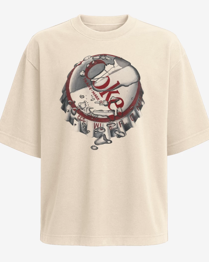 Polera Oversize Beige de Coke