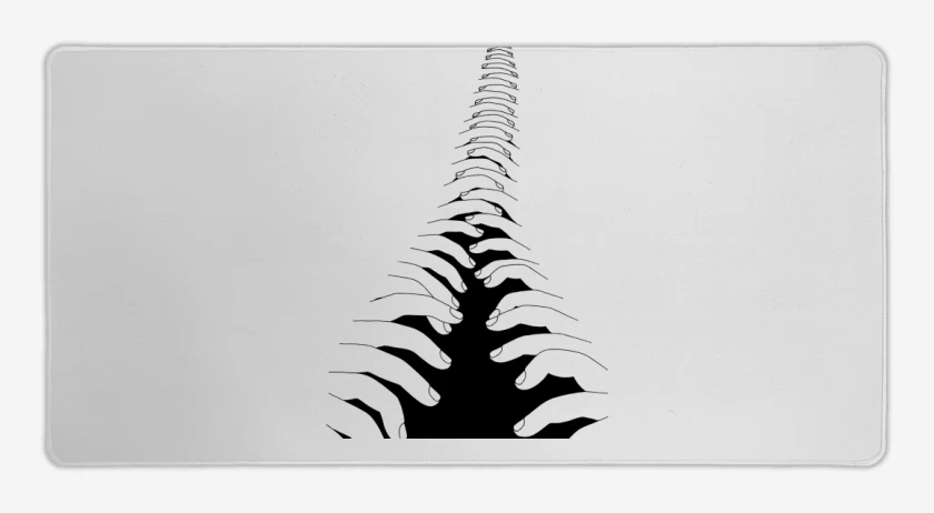 Mouse pad Gamer Blanco de cierre