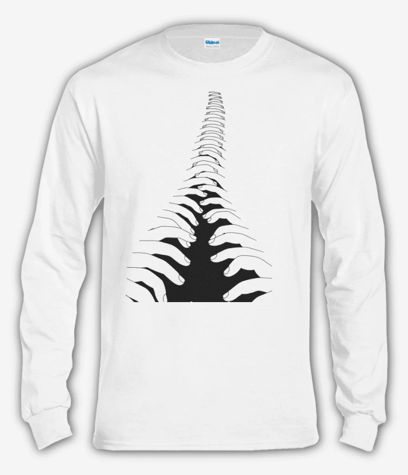 Polera manga larga Blanco de cierre
