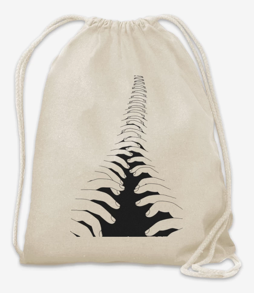 Mochila Blanco de cierre