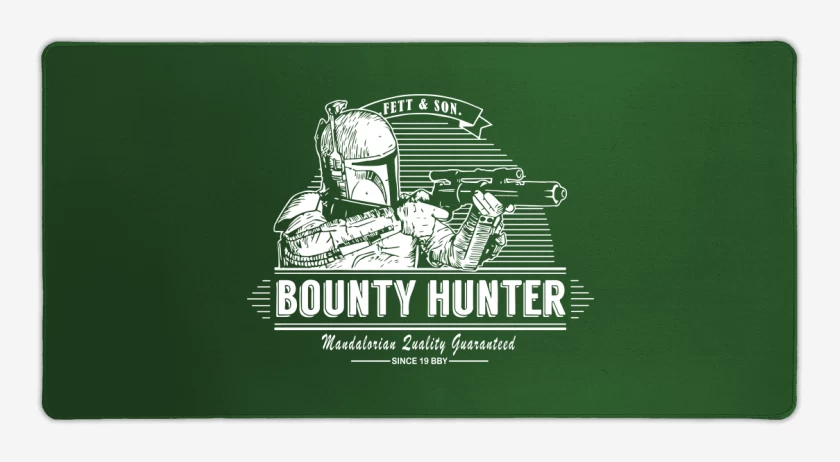 Mouse pad Gamer Verde jade de Star Wars - Bounty Hunter
