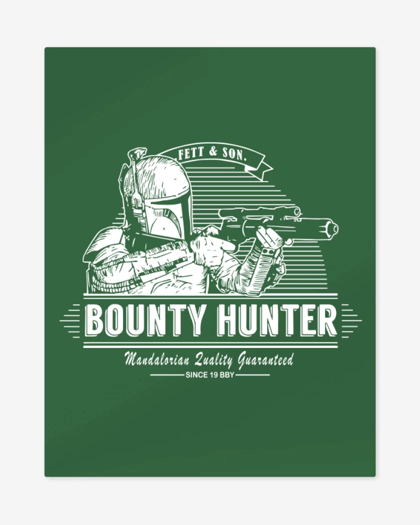 Print metalico Verde jade de Star Wars - Bounty Hunter