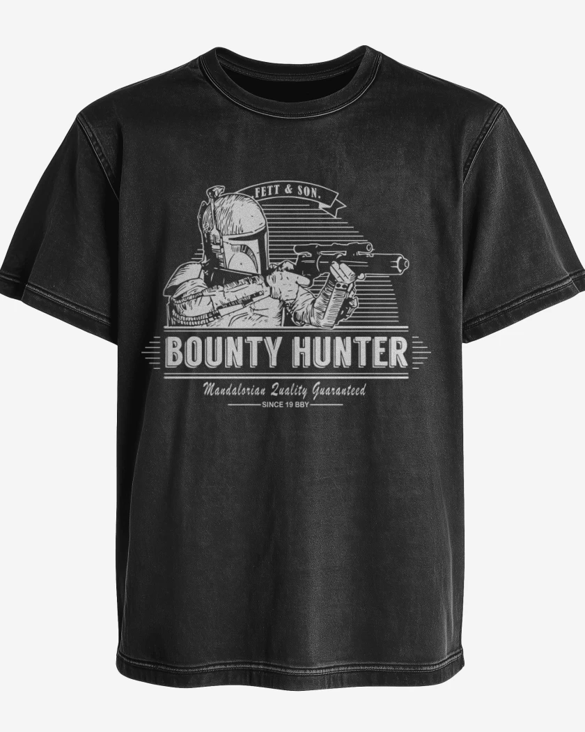 Polera desgastada Negro de Star Wars - Bounty Hunter