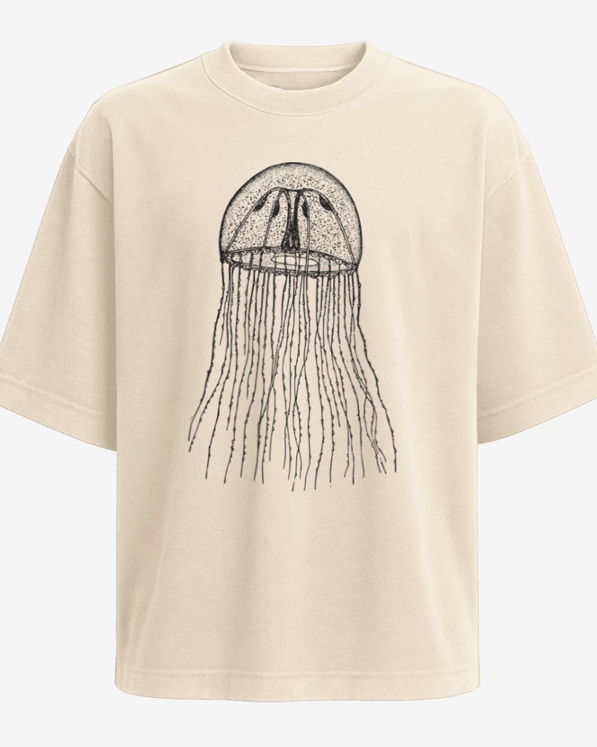 Polera Oversize Beige de Jelly Fish
