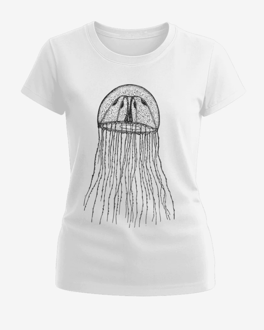 Polera de Mujer Blanco de Jelly Fish