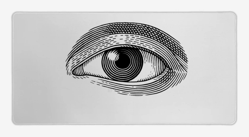 Mouse pad Gamer Blanco de Ojo