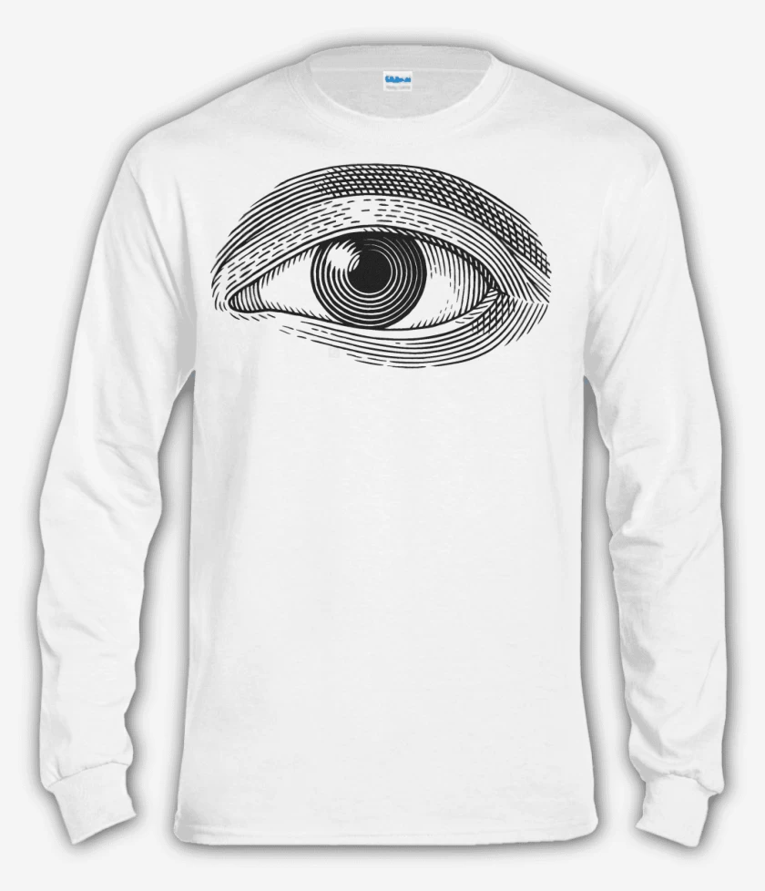 Polera manga larga Blanco de Ojo