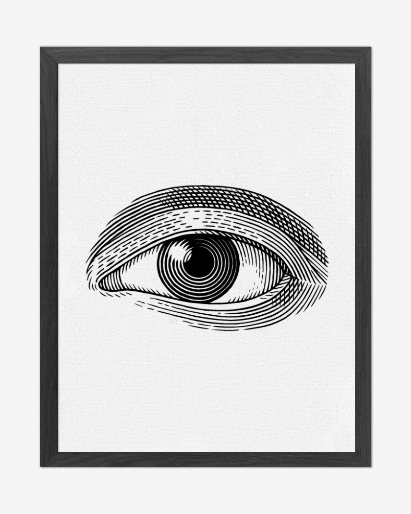 Cuadro decorativo Blanco de Ojo