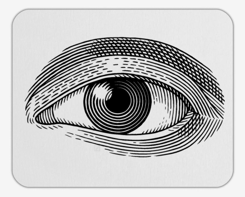Mousepad Blanco de Ojo