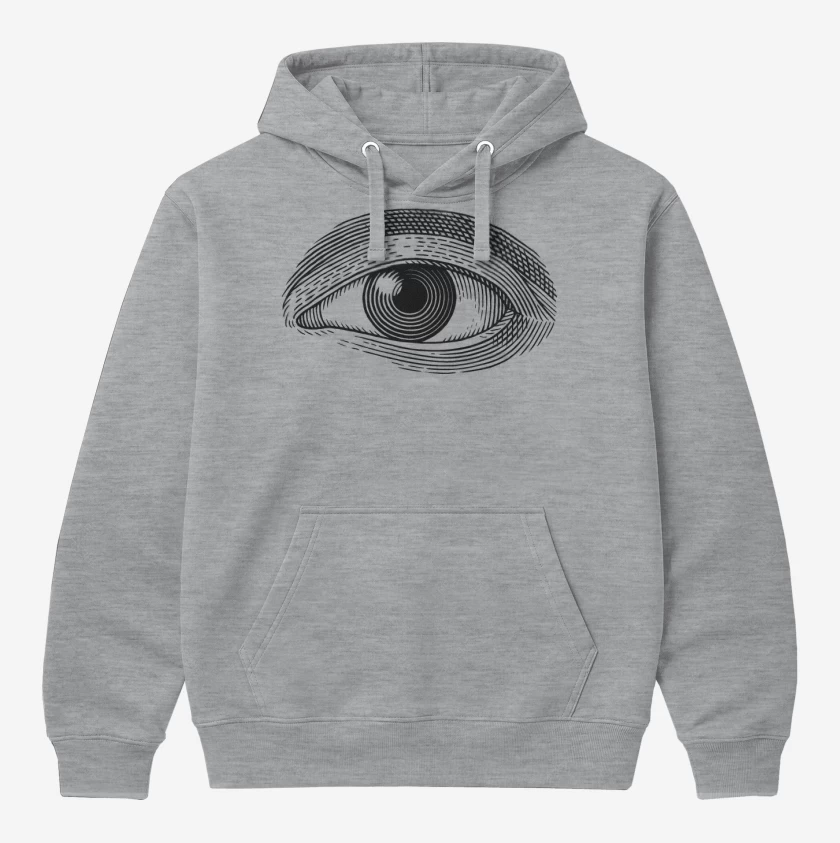 Polerón Canguro Gris Melange de Ojo