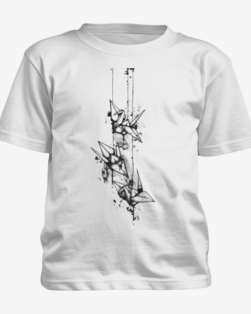 Polera de niño Blanco de Origami