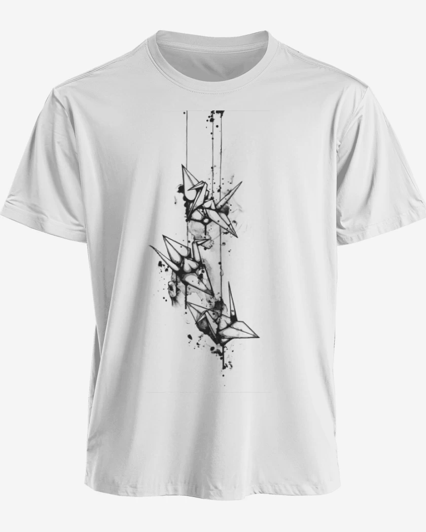 Polera Blanco de Origami