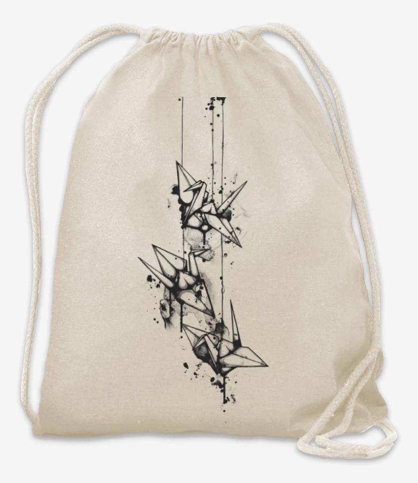 Mochila Blanco de Origami