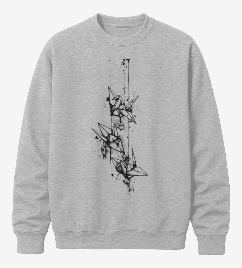 Poleron polo Gris Melange de Origami