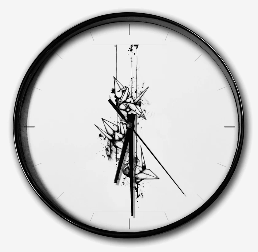 Reloj Blanco de Origami