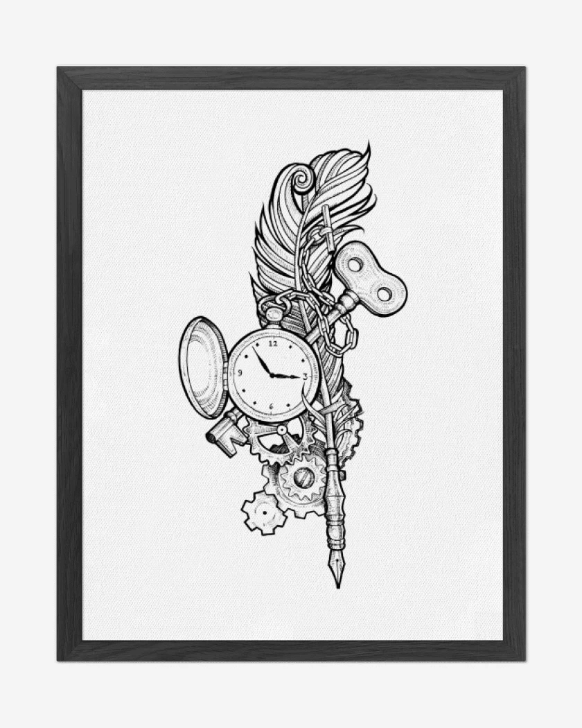 Cuadro decorativo Blanco de Old