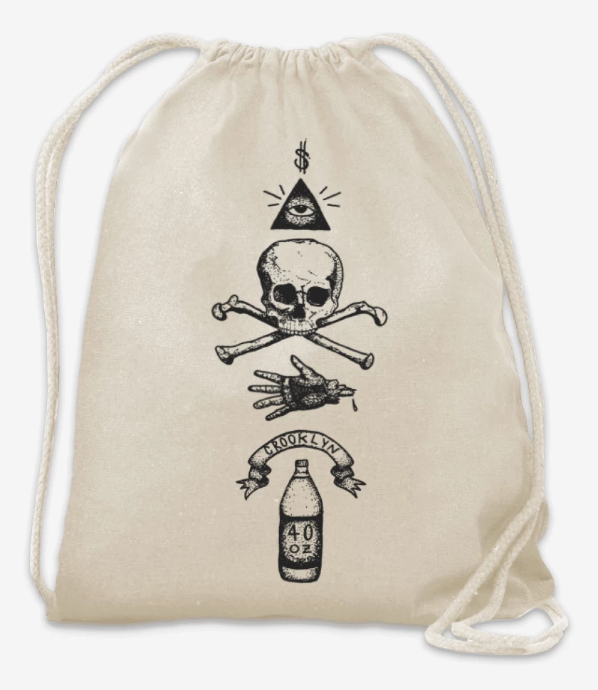 Mochila Blanco de Puntillismo