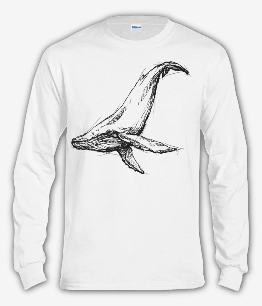 Polera manga larga Blanco de Ballena