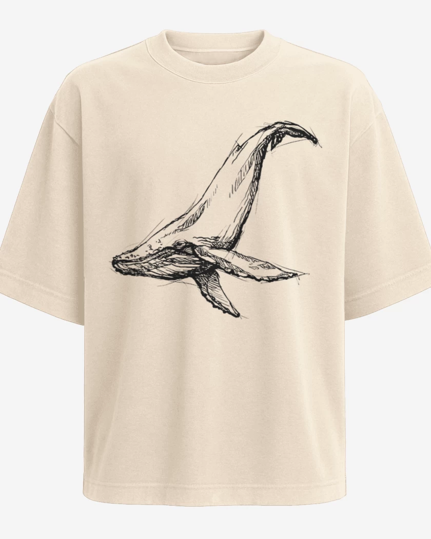 Polera Oversize Beige de Ballena