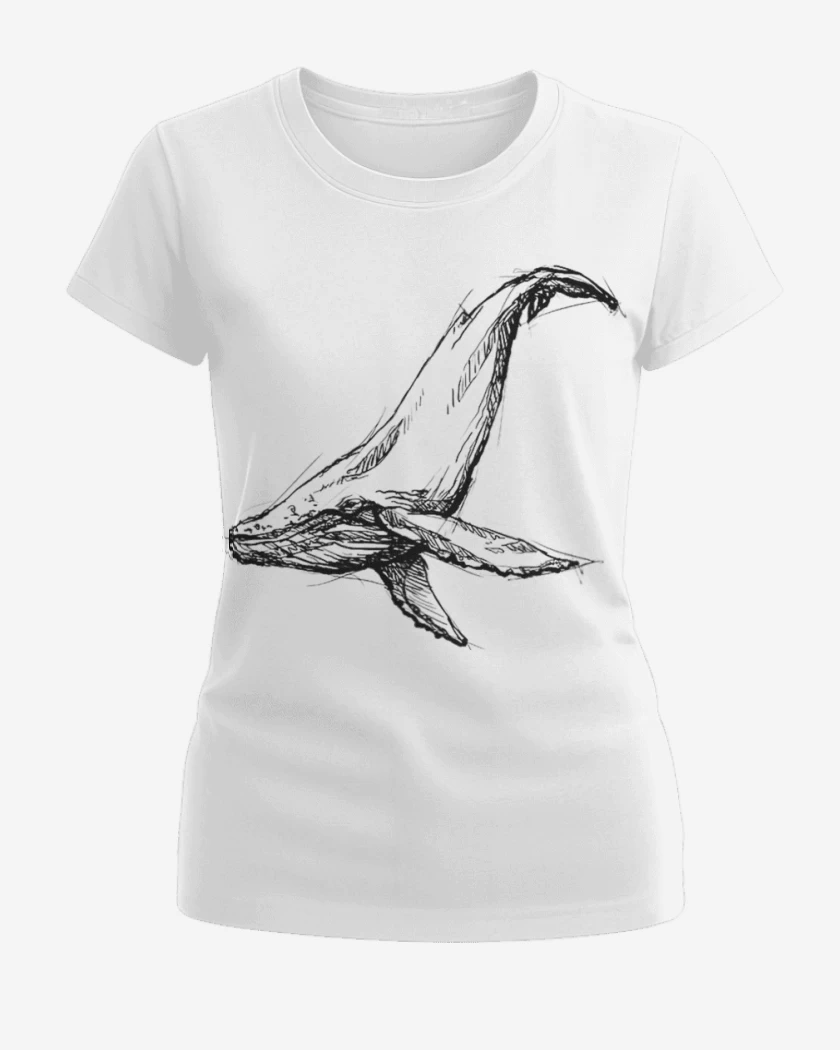 Polera de Mujer Blanco de Ballena