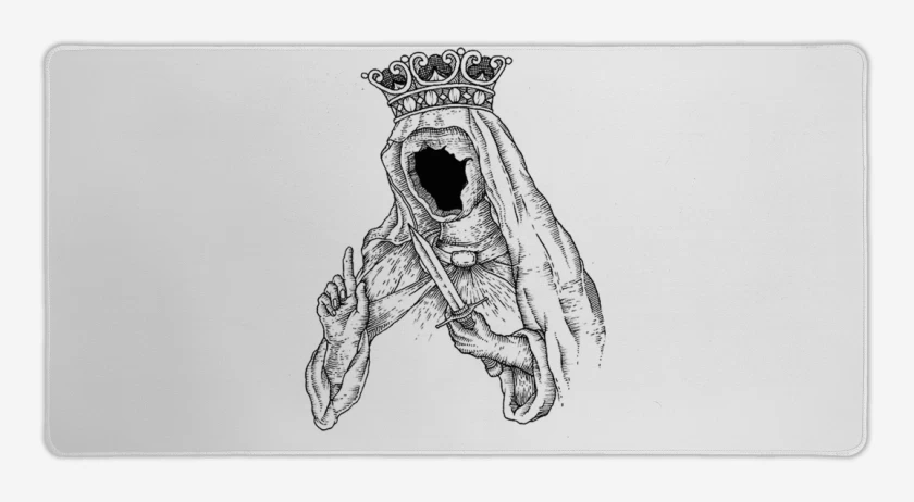 Mouse pad Gamer Blanco de Virgen