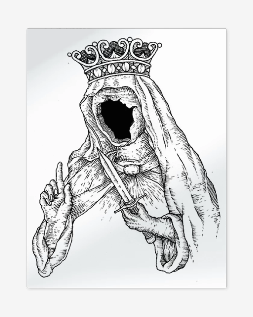 Print metalico Blanco de Virgen
