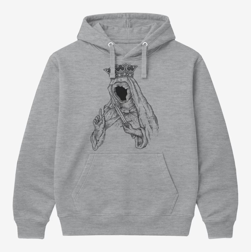 Polerón Canguro Gris Melange de Virgen