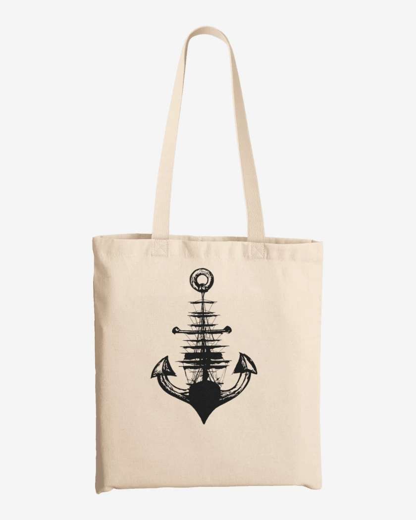 Totebag Blanco de Barco ancla